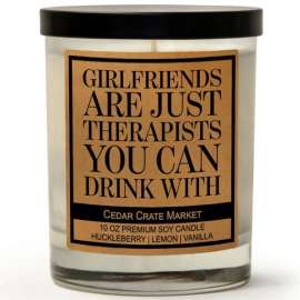 Girlfriends Huckleberry Candle - Cozy & Humorous Gift | The Woods Gifts