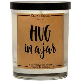Hug In A Jar Candle - Cozy Soy Wax Gifts from The Woods Gifts
