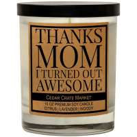 Thanks Mom Lavender Lemongrass Candle | The Woods Gifts