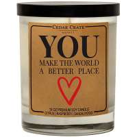 You Make The World A Better Place Raspberry Sangria Candle